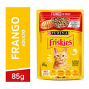 Ração Úmida Friskies Sachê Gatos | Sabor Frango ao Molho 85g