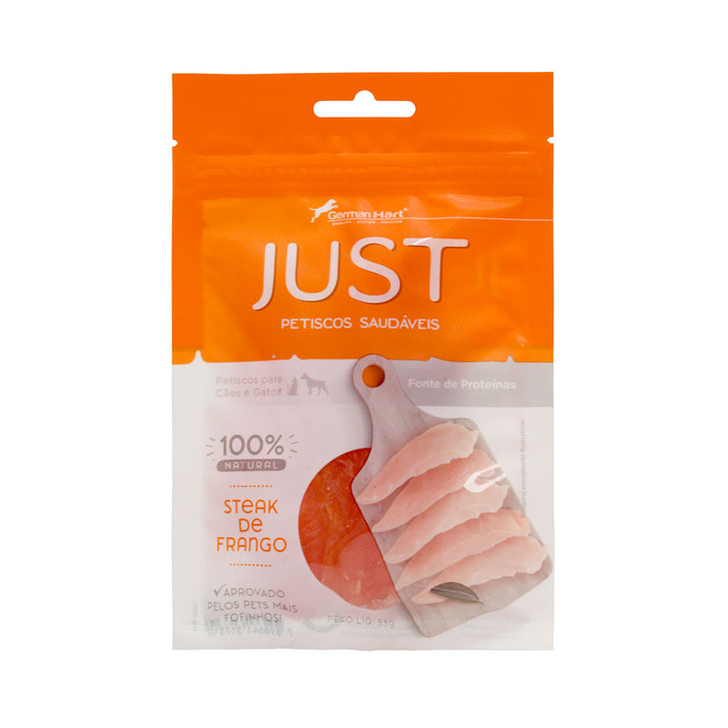 Petisco Just Steak de Frango | Cães e Gatos 55g