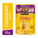 Ração Úmida Friskies Sachê Gatos | Sabor Cordeio ao Molho 85g
