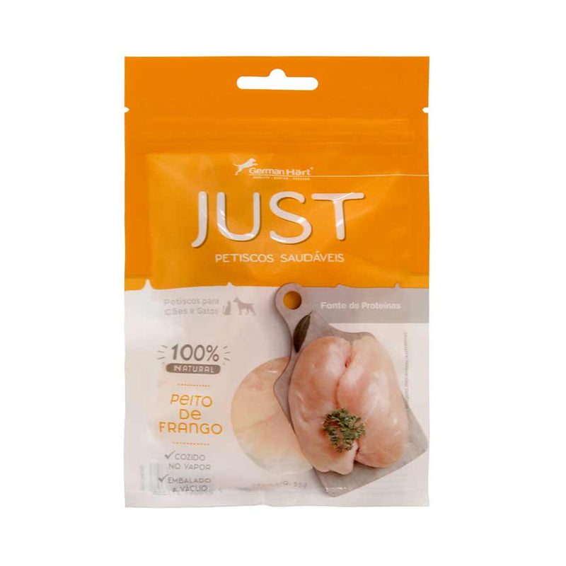 Petisco Just Peito de Frango Cozido | Cães e Gatos 55g