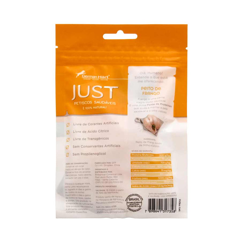 Petisco Just Peito de Frango Cozido | Cães e Gatos 55g