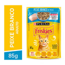 Ração Úmida Friskies Sachê Gatos | Sabor Peixe ao Molho 85g