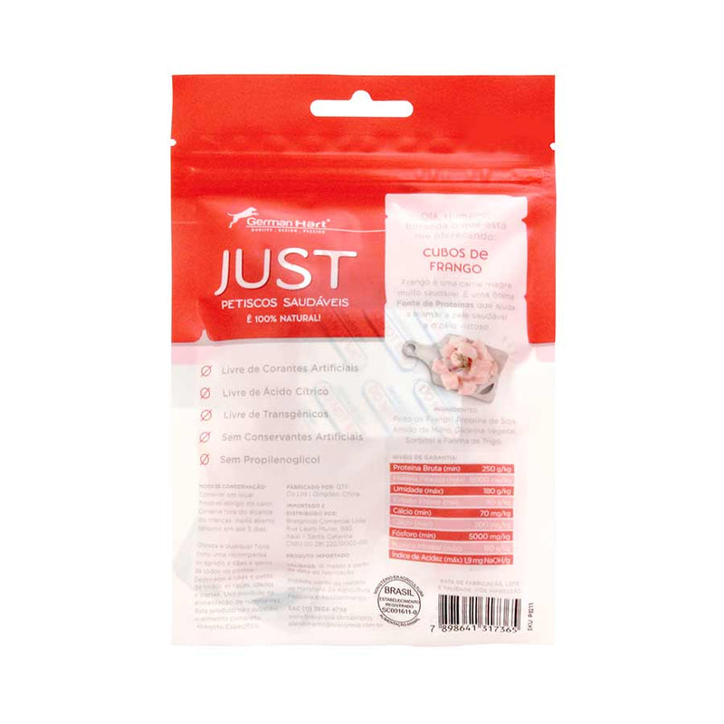 Petisco Just Cubos de Frango | Cães e Gatos 55g
