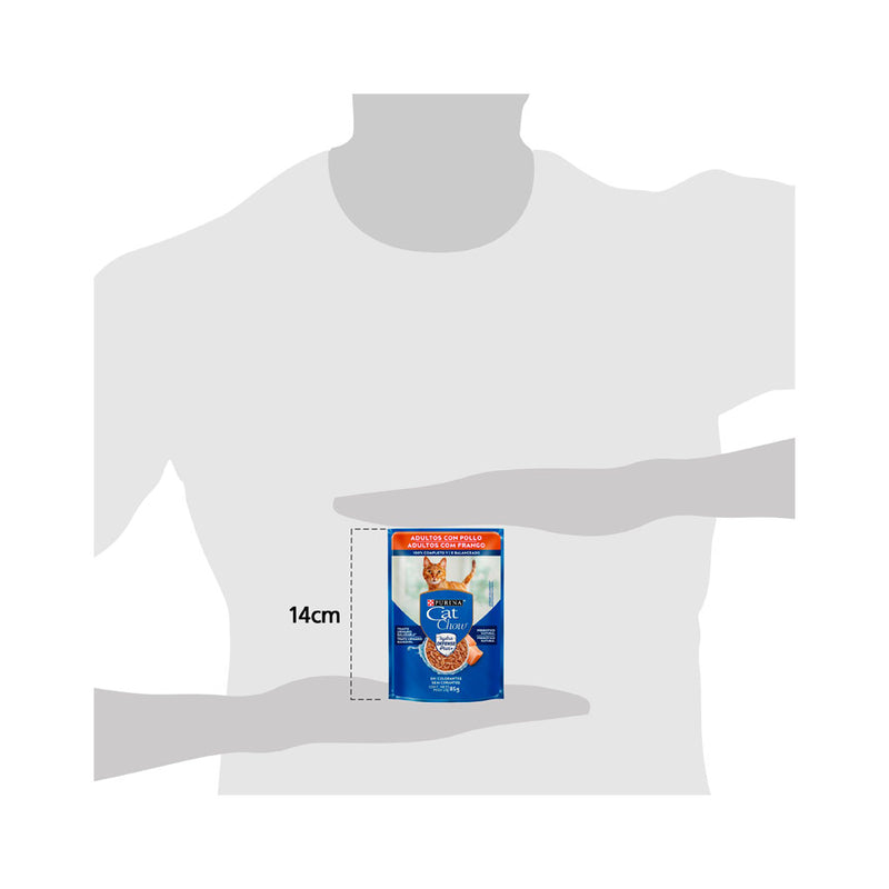 Ração Úmida Cat Chow Gatos | Sabor Frango 85g