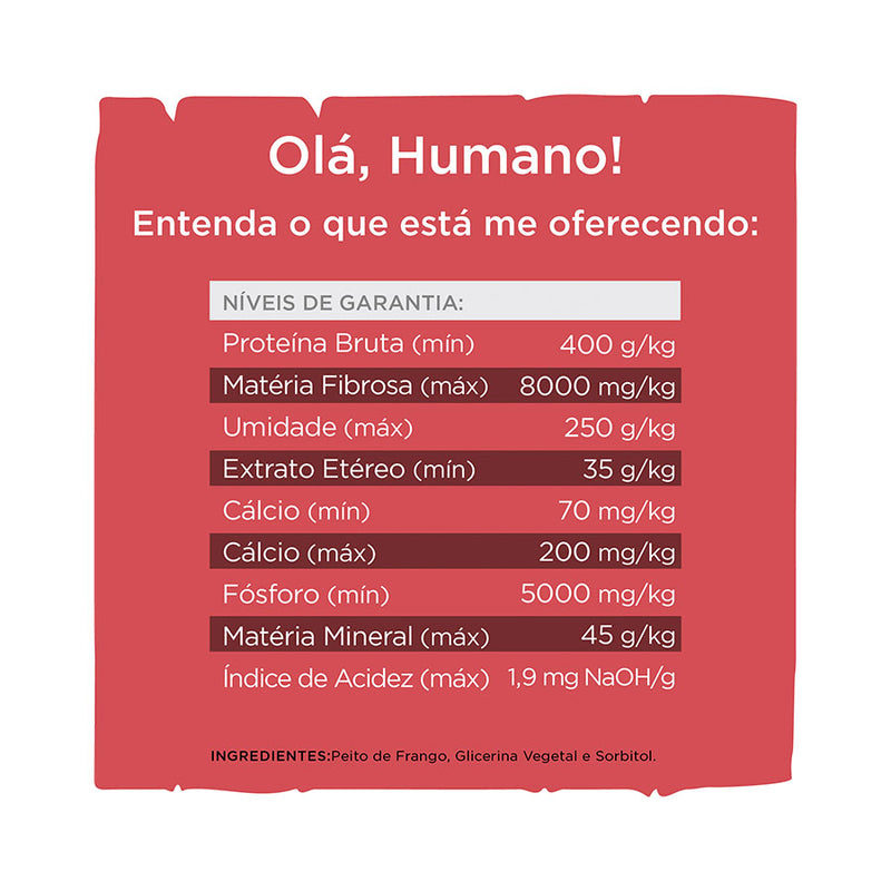 Petisco Just Steak de Frango | Cães e Gatos 55g