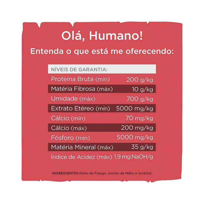 Petisco Just Peito de Frango Cozido | Cães e Gatos 55g