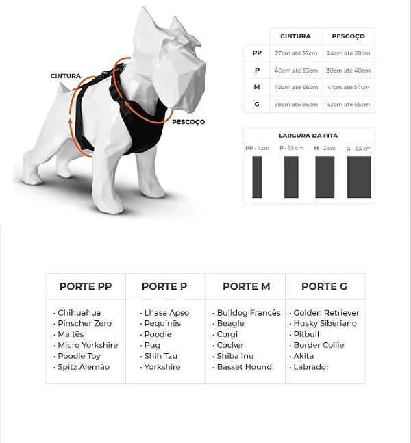 Peitoral Air Savana FreeFaro -  Para Cães Pequenos | Tamanho PP-P