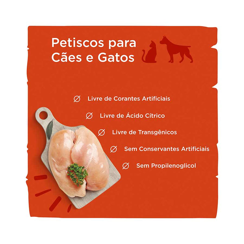 Petisco Just Peito de Frango Cozido | Cães e Gatos 55g