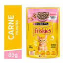 Ração Úmida Friskies Sachê Gatos Filhote | Sabor Carne ao Molho 85g