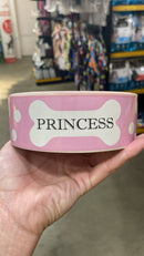 Tigela Porcelana P/ Cães - 400ml e 700ml | Pet Princess Rosa