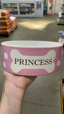 Tigela Porcelana P/ Cães - 400ml e 700ml | Pet Princess Rosa