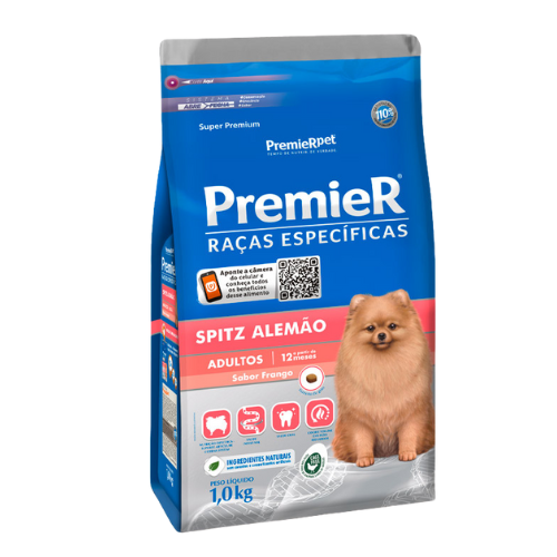 Ração Premier Raças Específicas  Spitz Alemao - 1.0kg e 2.5kg | Sabor Frango