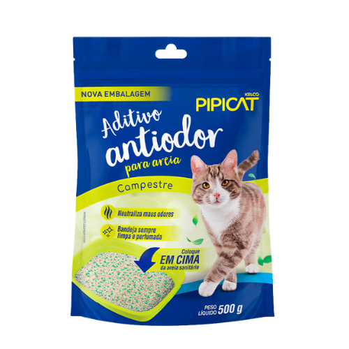 Granulado Pipicat Aditivo Anti Odor Campestre | 500g Areia Gatos