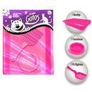 Kit Caixa de Areia Bandeja Higiênica 3 Peças Rosa | FuracaoPet