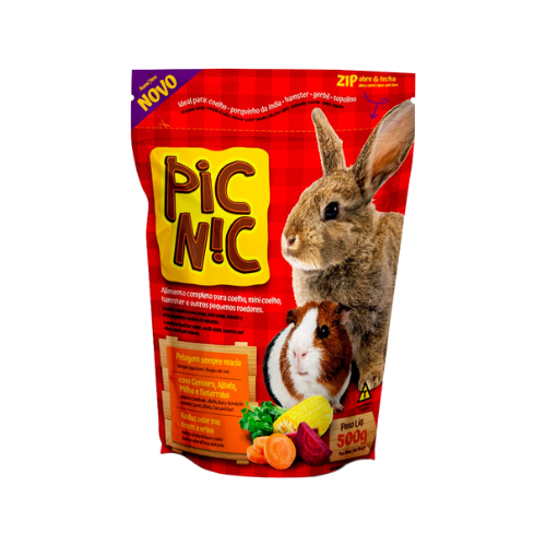 Ração Zootekna Pic para Roedores - 500g | Diversos Sabores