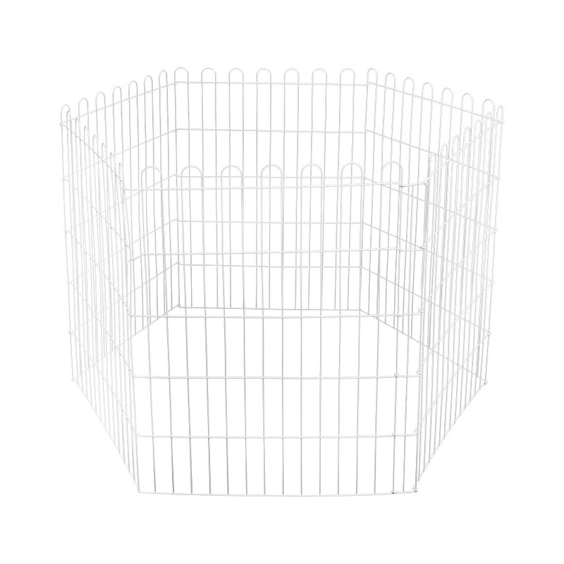 Cercado Bragança Branco com 6 módulos | Para cães