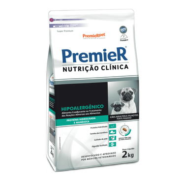 Ração Premier Super Premium Hipoalergênico - 2kg | Sabor Mandioca