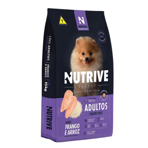 Ração Cães Nutrive Select Adulto Pequeno Porte - 2.5kg | Sabor Frango e Arroz