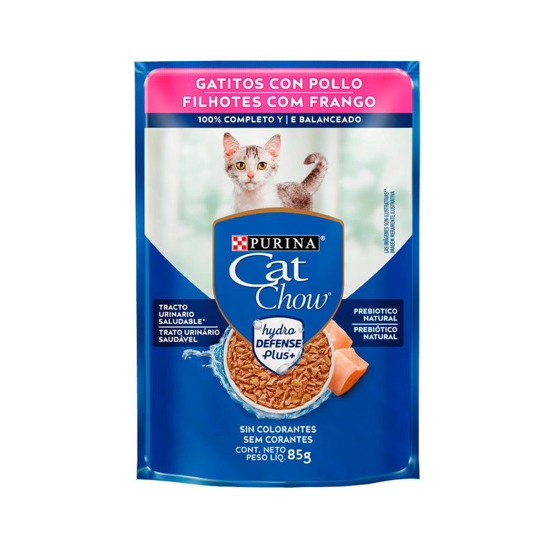 Ração Úmida Cat Chow Gatos Filhotes | Sabor Frango 85g