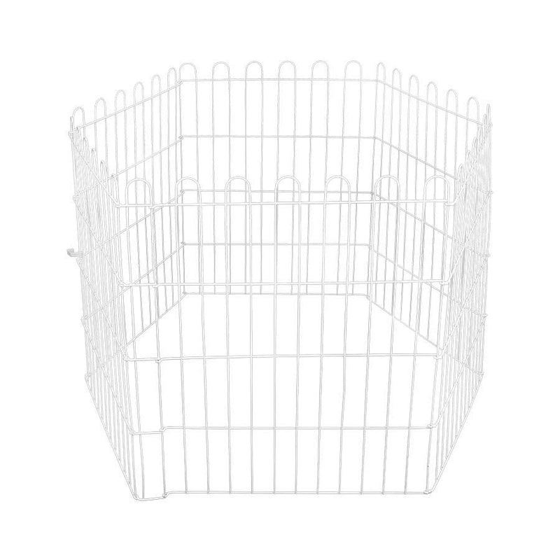 Cercado Bragança Branco com 6 módulos | Para cães