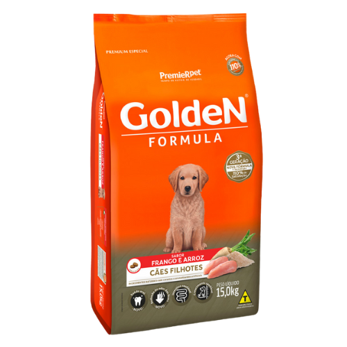 Ração Golden Formula Cães Filhotes - 15kg | Sabor Frango e Arroz
