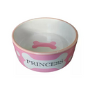 Tigela Porcelana P/ Cães - 400ml e 700ml | Pet Princess Rosa