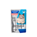 Ração Úmida Optimum Sachê Gatos Castrados | Sabor Salmão e Carne 85g