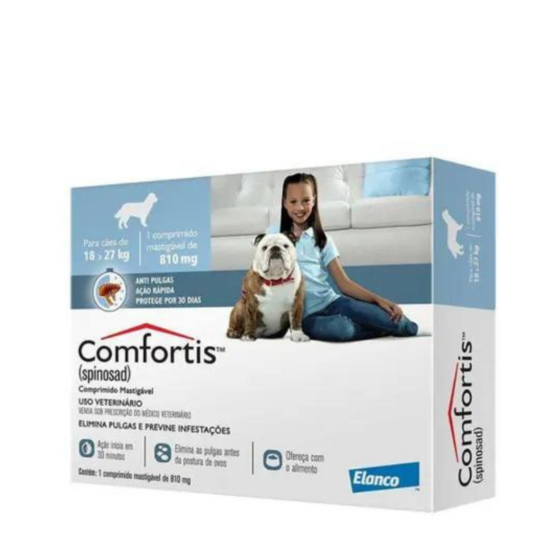 Antipulgas Comfortis Elanco - 140 mg | Cães de 18kg a 27kg