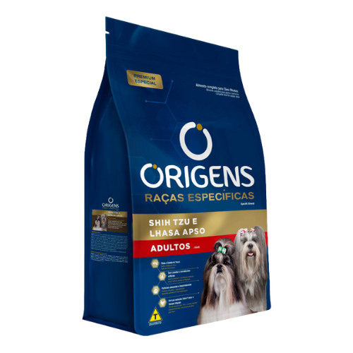 Ração Origens Raças Especificas Shih Tzu e Lhasa Apso Adulto - 3kg