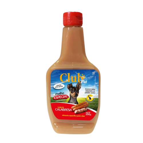 Molho Especial para ração Club Pet - 250g | Sabor Calabresa