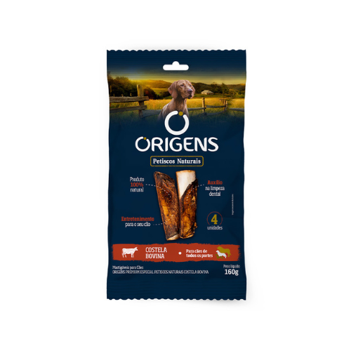 Petisco Natural Origens 160g - Costela Bovina