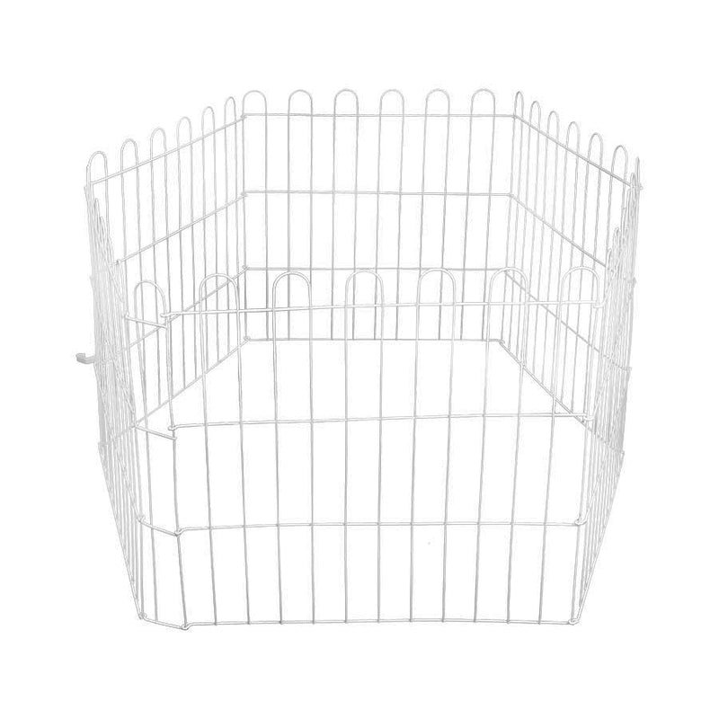 Cercado Bragança Branco com 6 módulos | Para cães