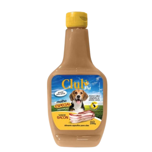 Molho Especial para ração Club Pet - 250g | Sabor Bacon