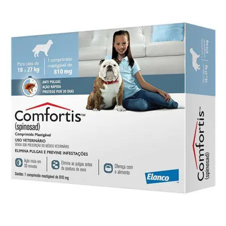 Antipulgas Comfortis Elanco - 140 mg | Cães de 18kg a 27kg