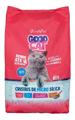 Granulado Good Cat Cristais Micro Sílica - 1.6kg | Areia para gatos