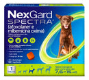 Nexgard Spectra Cães - 7.6 a 15kg - Elimine Pulgas