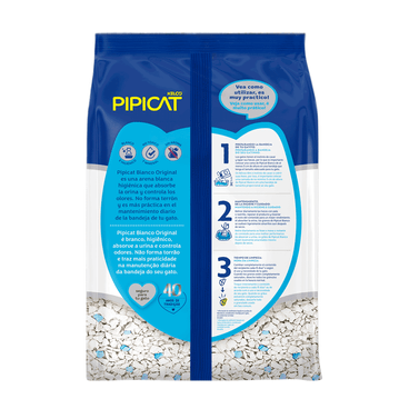Granulado PipiCat Bianco - 1.8kg | Areia Gatos