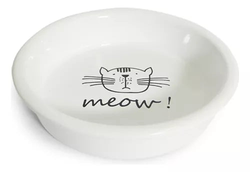 Comedouro Porcelana Meow! - 150ml | Pote de Comida