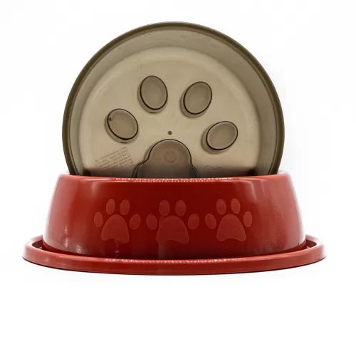 Comedouro Coma Melhor - 600ml | 5X1 Médio Vermelho