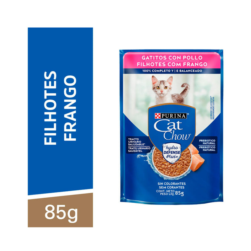 Ração Úmida Cat Chow Gatos Filhotes | Sabor Frango 85g