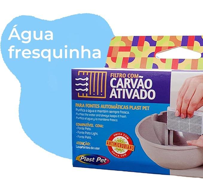 Refil Filtro para bebedouro fonte - PlastPet | 3 unidades