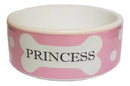 Tigela Porcelana P/ Cães - 400ml e 700ml | Pet Princess Rosa