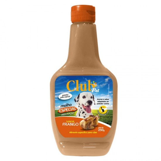 Molho Especial para ração Club Pet - 250g | Sabor Frango