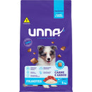 Ração Cães Unna Premium Filhotes - 1kg | Sabor Carne e Arroz