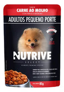 Ração Úmida Nutrive Sache Cães Adultos Porte Pequeno - 85g | Sabor Frango Arroz e Abobora