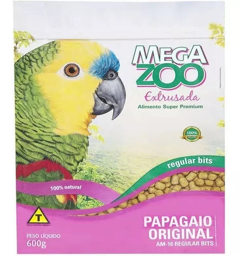 Ração Megazoo Extrusada 600g | Papagaios Regular
