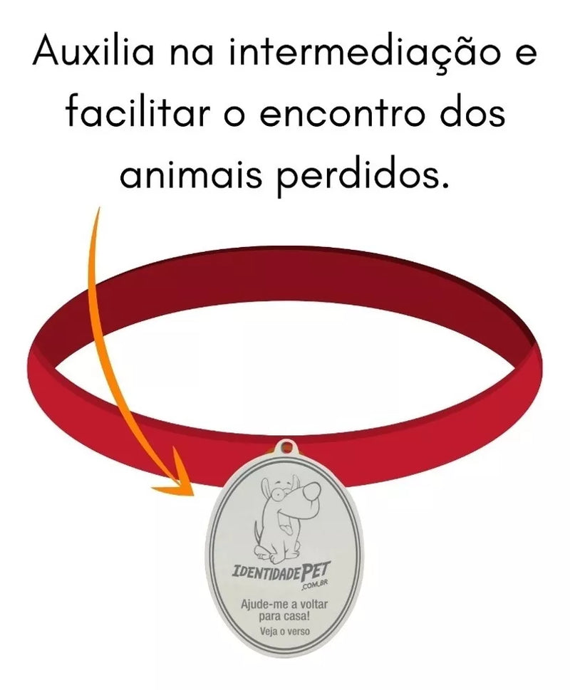 Tag de Identificação Pet - Localização por QR CODE