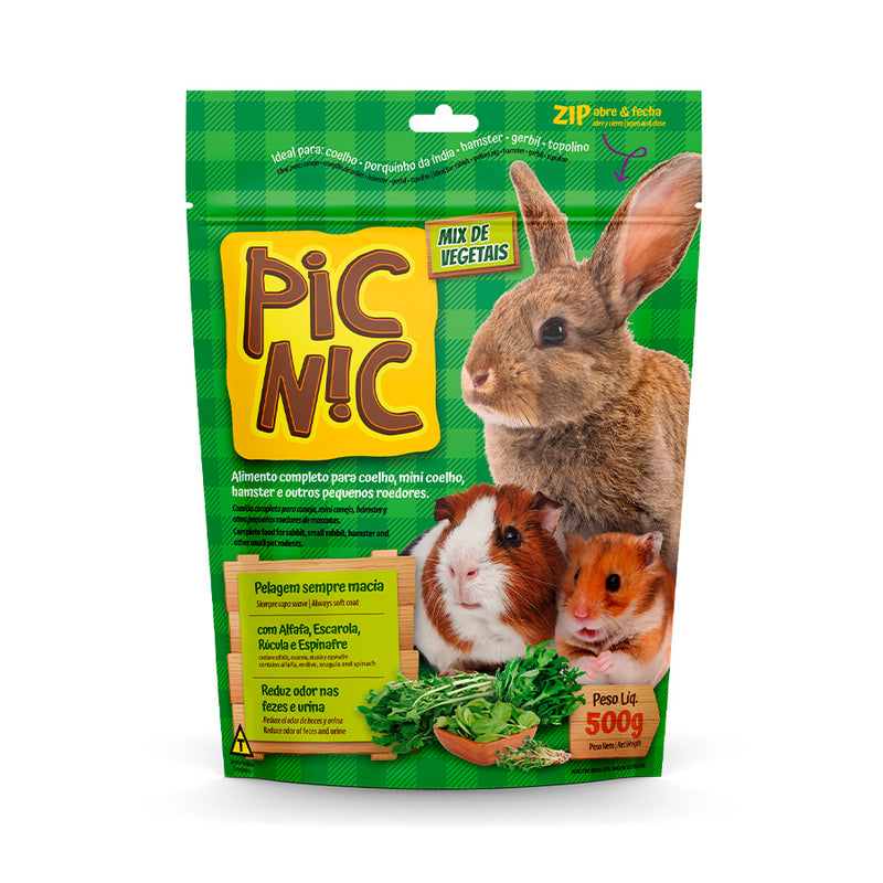Ração Zootekna Pic para Roedores - 500g | Diversos Sabores