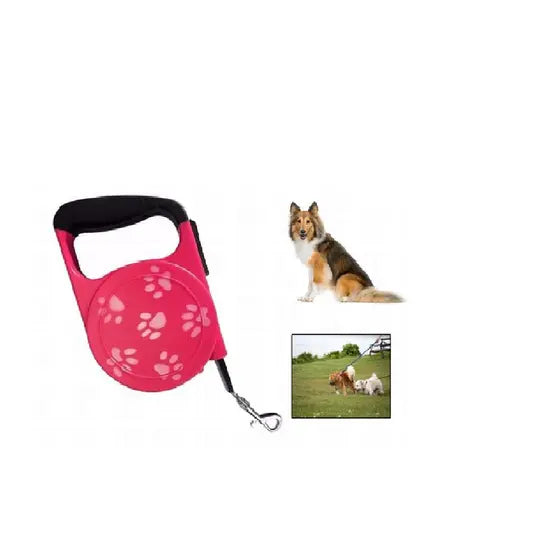 Guia Retratil Dog Walker São Pet - Plus Rosa