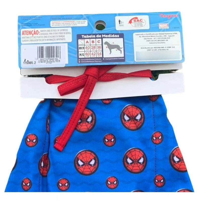 Capa Fantasia Pet | Homem Aranha - PP e P